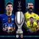Arte da Uefa sobre Supercopa entre Chelsea e Villarreal