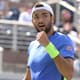 Matteo Berrettini vibra durante batalha pelo US Open