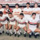 Time campeão paulista de 1989 com Ricardo Rocha (quarto da esquerda para a direita, em pé)