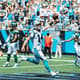 Sam Darnold celebra touchdown contra sua antiga equipe na NFL (Reprodução/Chanelle Smith-Walker/Carolina Panthers)