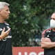 Crespo e Muricy tiveram conversa durante treino do São Paulo -Carpini