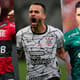 Montagem - Flamengo, Palmeiras e Corinthians
