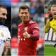 Montagem - Benzema (Real Madrid), Lewandowski (Bayern de Munique) e Haaland (Borussia Dortmund)