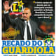 Capa LANCE! - 24/11/2012 - Guardiola na Seleção Brasileira