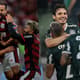 Montagem - Flamengo x Palmeiras