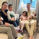 Cristiano Ronaldo e seus filhos