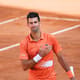 Novak Djokovic celebra vitória em Roma