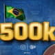 Perfil brasileiro da liga é a primeira fora dos EUA a atingir 500 mil seguidores