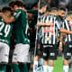 Palmeiras reunidos e do Atlético Mineiro reunidos