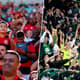 Torcida Flamengo e a torcida do Palmeiras
