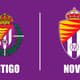 Antes e depois: escudo do Real Valladolid
