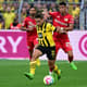 Borussia Dortmund x Bayer Leverkusen - Raphaël Guerreiro e Exequiel Palacios