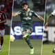 Everton Cebolinha (Flamengo), José Manoel Lopéz (Palmeiras) e Alex Teixeira (Vasco)