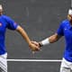 Rafael Nadal e Roger Federer na despedida do suíço