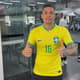 Guilherme Arana com a camisa da Seleção Brasileira