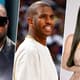 Kanye West, Chris Paul e Kim Kardashian.