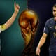 Arte Final copa do mundo: Messi x Mbappé