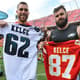 Travis Kelce e Jason Kelce são destaques dos times no Super Bowl 57