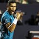 Thiago Monteiro vibra com vitória sobre Thiem no Rio Open