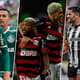 Palmeiras, Flamengo e Atlético