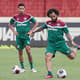 Marcelo - treino no Fluminense