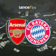 Arsenal x Bayern - Champions