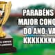 Meme: troféu do Vasco após empate com Flamengo
