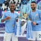 Sterling e Mahrez - Manchester City