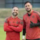 Diego Ribas e Diego Alves - Flamengo