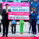 A queniana Ruth Chepngetich venceu a edição 2022 da Maratona Feminina de Nagoya, com 2h17m18s. Vitória valeu o prêmio recorde de US$ 250 mil. (Divulgação)