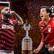 Arte final da Libertadores Flamengo x Athletico