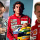 Lewis Hamilton, Ayrton Senna e Michael Schumacher