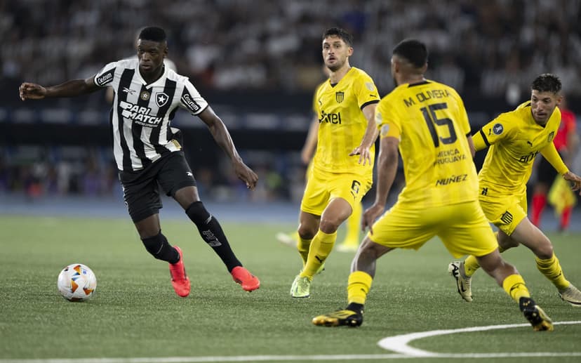 Expulsão? Comentarista de arbitragem analisa lance de Botafogo x Peñarol