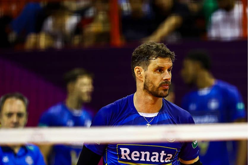 Bruninho, do Campinas, durante partida no Mundial de Clubes de vôlei msculino (Foto: Divulgação Volleyball World)