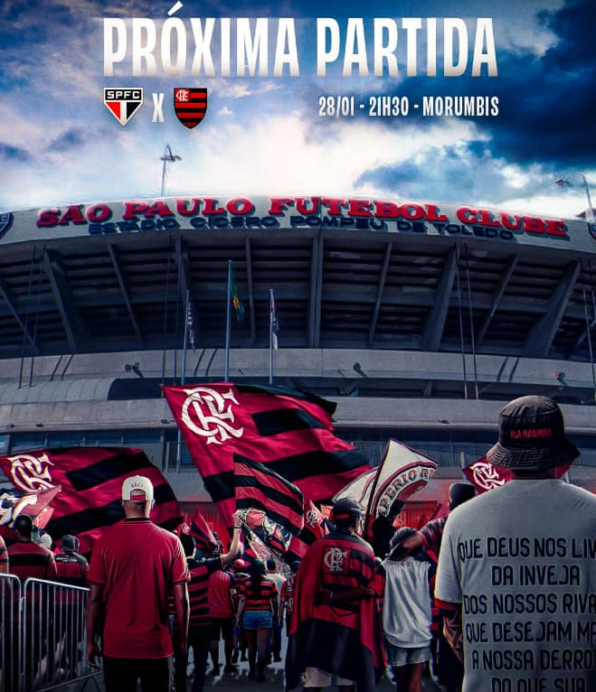 Arte do Flamengo com legenda enigmática (Foto: Reprodução/Flamengo/X)