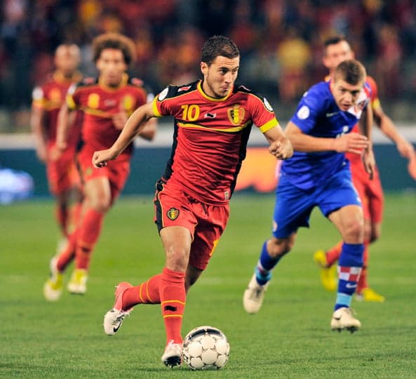 Hazard - Bélgica - Gols pela seleção: 5 (Foto: John Thys/AFP)