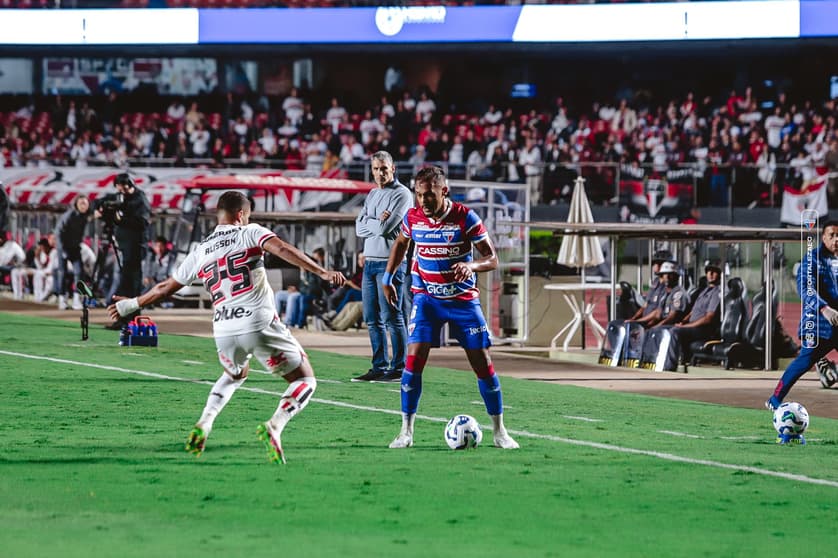 Partida entre São Paulo e Fortaleza, pelo Brasileirão 2025 (Foto: Matheus Amorim/Fortaleza EC)