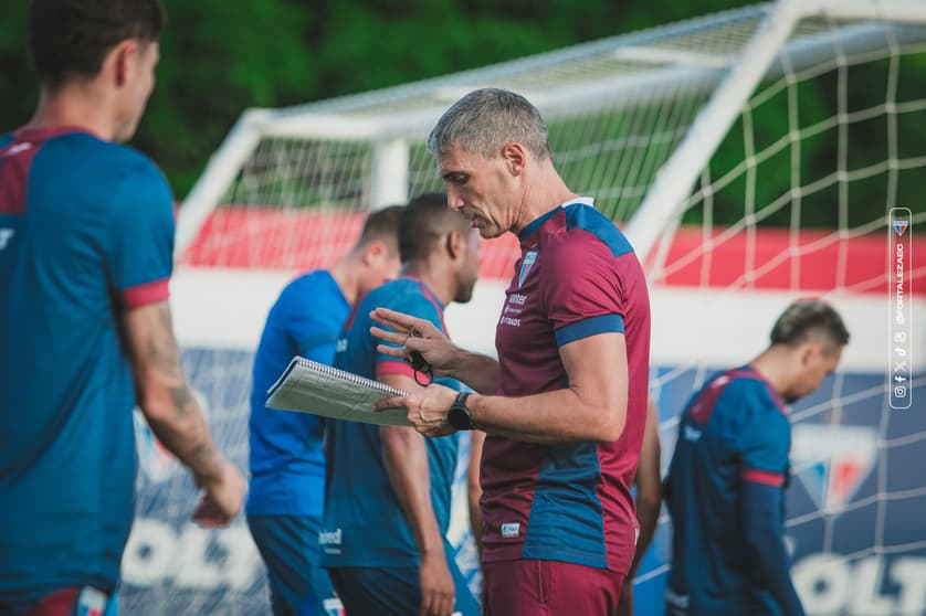Vojvoda em treino do Fortaleza em 2025 (Foto: Mateus Lotif/Fortaleza EC)