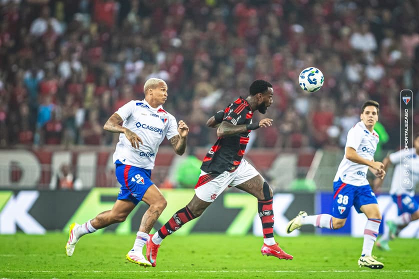Partida entre Flamengo e Fortaleza, pelo Brasileirão (Foto: Baggio Rodrigues/Fortaleza EC)