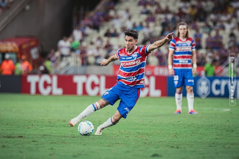 Pol Fernández em partida do Fortaleza (Foto: Mateus Lotif/Fortaleza EC)