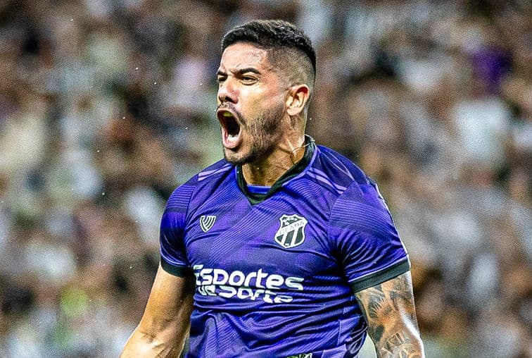 Jorge Recalde em partida pelo Ceará (Foto: Felipe Santos/Ceará SC)