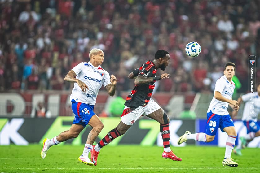 Partida entre Flamengo e Fortaleza, pelo Brasileirão (Foto: Baggio Rodrigues/Fortaleza EC)