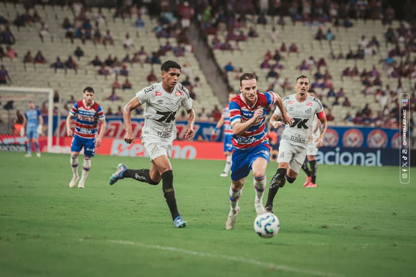 Partida entre Fortaleza e Santos, pelo Brasileirão (Foto: Mateus Lotif/Fortaleza EC)