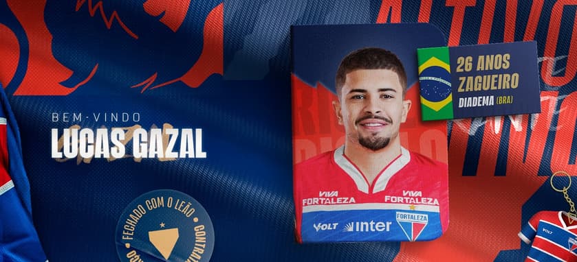 O zagueiro Lucas Gazal é o novo reforço do Fortaleza (Foto: divulgação/Fortaleza EC)