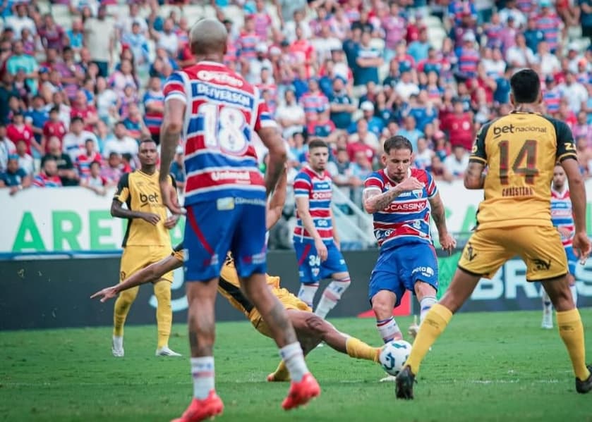 Deyverson na partida entre Fortaleza e Sport, pelo Brasileirão (Foto: Mateus Lotif/Fortaleza EC)