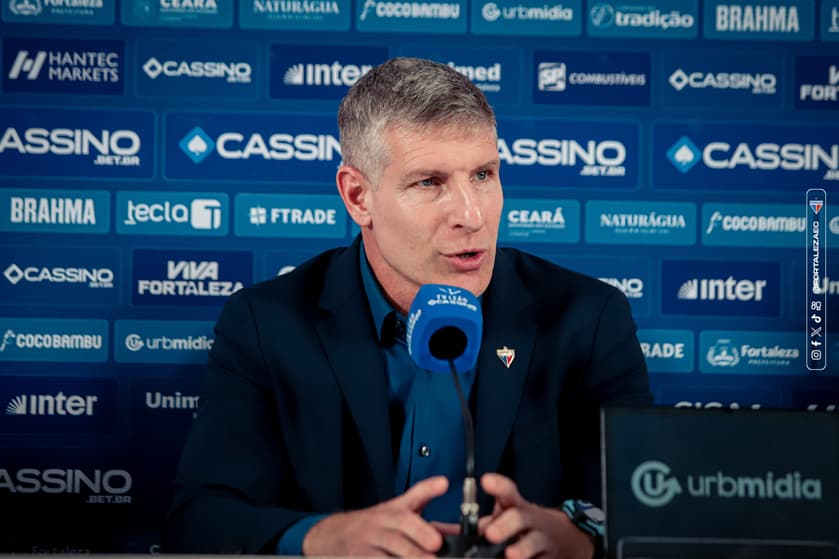 Martín Palermo, treinador do Fortaleza (Foto: Mateus Lotif/Fortaleza EC)