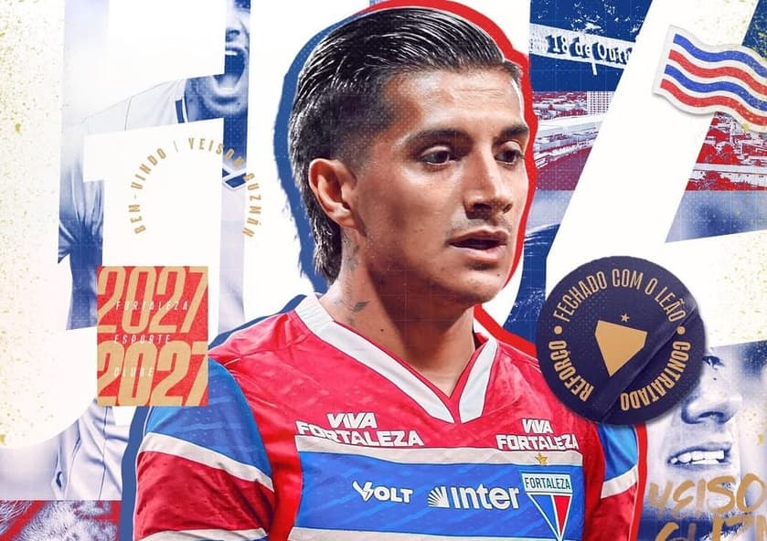 Yeison Guzmán é o novo reforço do Fortaleza (Foto: divulgação/Fortaleza EC)