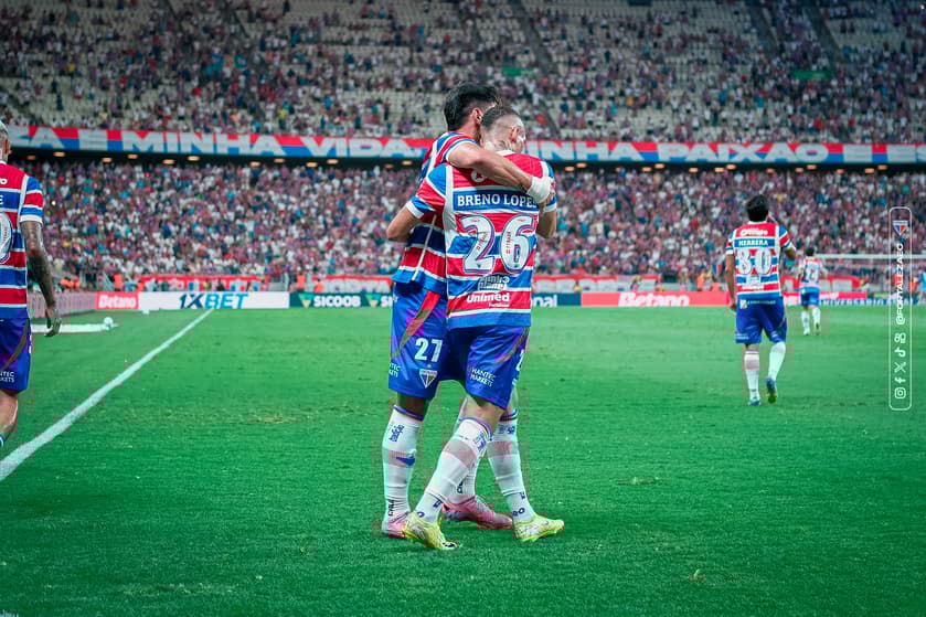 Partida entre Fortaleza e Flamengo, pelo Brasileirão (Foto: Mateus Lotif/Fortaleza EC)