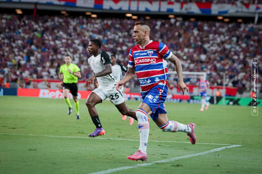 Partida entre Fortaleza e Corinthians, pelo Brasileirão (Foto: Mateus Lotif/Fortaleza EC)