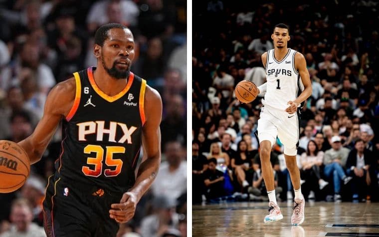 NBA AO VIVO - PHOENIX SUNS X SAN ANTONIO SPURS, Kevin Durant x Victor  Wembanyama